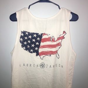Lauren James White Tank Top